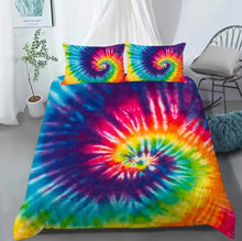 Load image into Gallery viewer, Beautiful Tie Dyed Quilt Cover/Bedding Sets