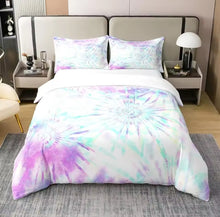 Load image into Gallery viewer, Beautiful Tie Dyed Quilt Cover/Bedding Sets