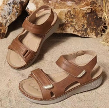 Load image into Gallery viewer, Ladies Adjustable Roman Style Sandals