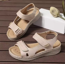 Load image into Gallery viewer, Ladies Adjustable Roman Style Sandals