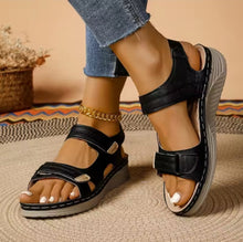 Load image into Gallery viewer, Ladies Adjustable Roman Style Sandals