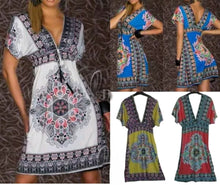 Load image into Gallery viewer, Ladies Beautiful Mini Kimono Dress