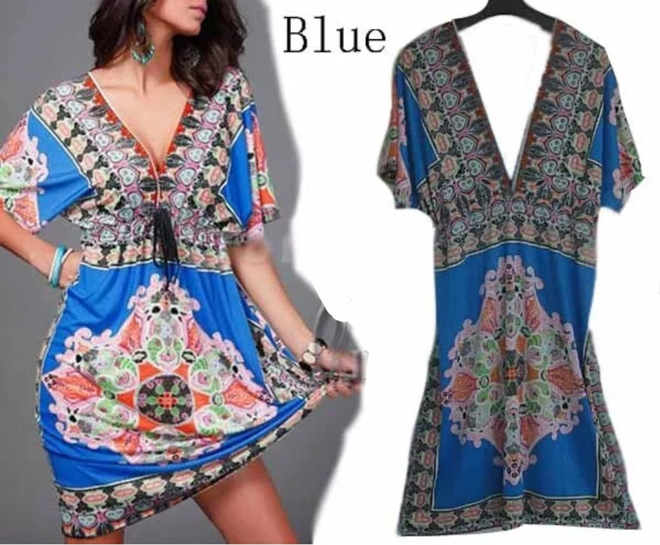Ladies Beautiful Mini Kimono Dress