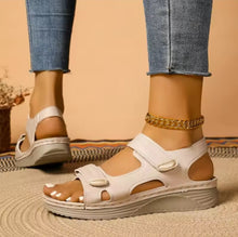 Load image into Gallery viewer, Ladies Adjustable Roman Style Sandals