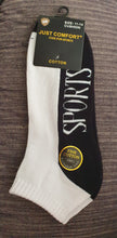 Load image into Gallery viewer, Mens Cotton Sports Socks