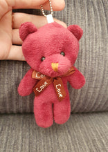 Load image into Gallery viewer, CUTE SMALL HOMEMADE COLOURFUL BEARS - KEYCHAINS