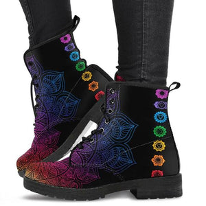 Ladies Gorgeous Digital Printed Autumn/Winter Chakra Pattern Boots
