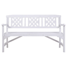 Load image into Gallery viewer, Gardeon Wooden Garden Bench - 3 Seat Patio Furniture - White