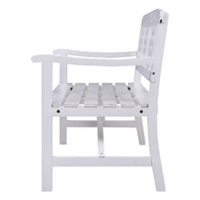 Charger l&#39;image dans la galerie, Gardeon Wooden Garden Bench - 3 Seat Patio Furniture - White
