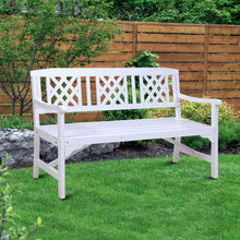 Laden Sie das Bild in den Galerie-Viewer, Gardeon Wooden Garden Bench - 3 Seat Patio Furniture - White