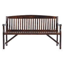 Charger l&#39;image dans la galerie, Wooden Garden Bench Outdoor Furniture - 3 Seater - Chocolate