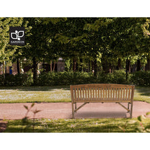 Cargar imagen en el visor de la galería, Wooden Garden Bench - Natural - Outdoor Furniture 3 Seater