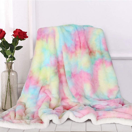 Pastel Coloured Soft Fluffy Blanket