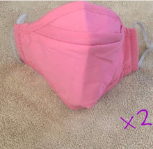 Load image into Gallery viewer, Cotton Masks - Wash &amp; Wear plus filters