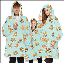 Charger l&#39;image dans la galerie, Oversized Assorted Printed Adults &amp; Kids Plush Sherpa Hoodies With Front Pockets