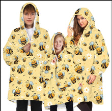 Carica l&#39;immagine nel visualizzatore di Gallery, Oversized Assorted Printed Adults &amp; Kids Plush Sherpa Hoodies With Front Pockets