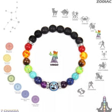 Carica l&#39;immagine nel visualizzatore di Gallery, 12 Zodiac Signs Constellation Charm Bracelets