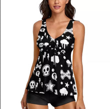 Load image into Gallery viewer, Womens 2-piece Tankini Swimsuit