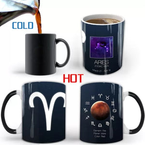 New 12 Constellations Magic Creative Starry Night Colour Changing Mugs