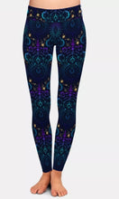 Load image into Gallery viewer, Ladies Astronomical Geometry Moon &amp; Stars Printed Leggings