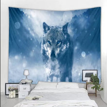 Cargar imagen en el visor de la galería, Background Assorted Wolf Wall Hangings - Tapestry Home Decor