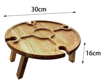 Carica l&#39;immagine nel visualizzatore di Gallery, Wooden Outdoor Folding Picnic Table