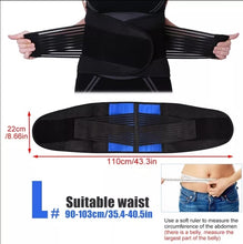 Load image into Gallery viewer, Lumbar Back Brace Support Belt - Lower Back