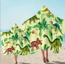 Cargar imagen en el visor de la galería, Adults &amp; Kids Assorted Colourful Hooded Microfiber Towel