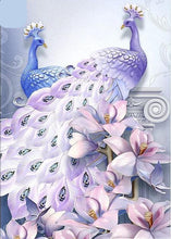 Carica l&#39;immagine nel visualizzatore di Gallery, DIY 5D Cute Peacocks Diamond Paintings