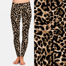 Carica l&#39;immagine nel visualizzatore di Gallery, Ladies Leopard Grain Printed Leggings