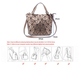 Geometric Rhombic Bucket Bag