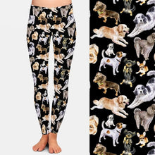 Load image into Gallery viewer, Womens Fashion Cartoon Dogs Printed Leggings