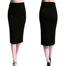 Cargar imagen en el visor de la galería, Womens Bodycon Solid Colour Casual/Office Stretch Pencil Skirts