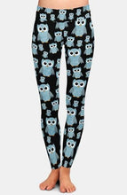 Laden Sie das Bild in den Galerie-Viewer, Ladies New Fashion Owl Printed Leggings