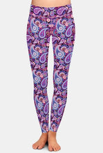 Carica l&#39;immagine nel visualizzatore di Gallery, Ladies New Design 3D Paisley Printed Leggings