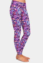 Laden Sie das Bild in den Galerie-Viewer, Ladies New Design 3D Paisley Printed Leggings