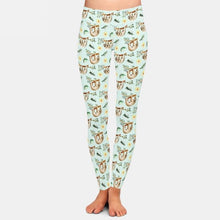 Load image into Gallery viewer, Ladies Mum &amp; Bub Sloth Printed Leggings