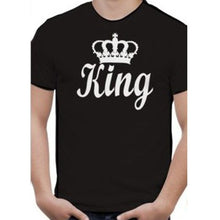 Laden Sie das Bild in den Galerie-Viewer, Mens &amp; Ladies King &amp; Queen Printed T-Shirts