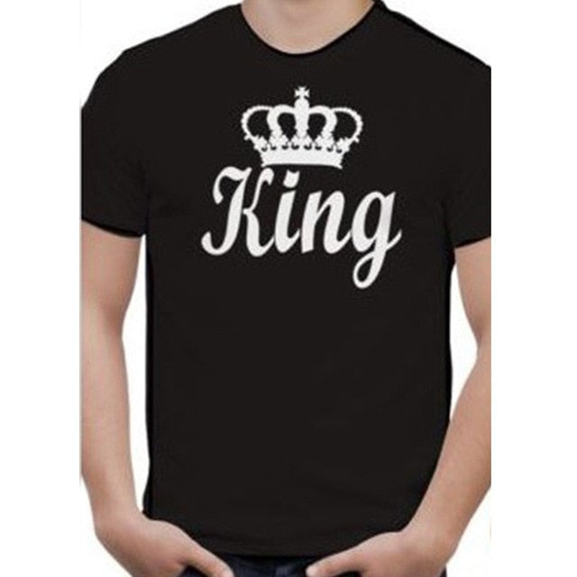 Mens & Ladies King & Queen Printed T-Shirts