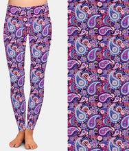 Cargar imagen en el visor de la galería, Ladies New Design 3D Paisley Printed Leggings