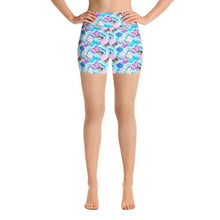 Laden Sie das Bild in den Galerie-Viewer, Ladies Summer Fashion Pastel Coloured Fish Scales Printed Shorts