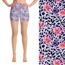 Laden Sie das Bild in den Galerie-Viewer, Ladies Summer Floral Leopard Printed Shorts