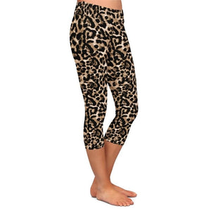 Ladies Growlin' Leopard Printed Capri Leggings