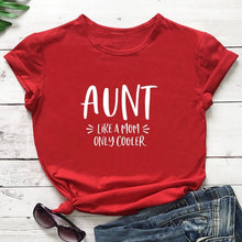 Load image into Gallery viewer, Ladies Cool Aunt Printed T-Shirt
