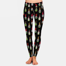 Laden Sie das Bild in den Galerie-Viewer, Ladies Christmas Gnomes Printed Leggings