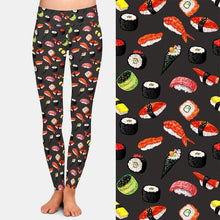 Load image into Gallery viewer, Ladies Sushi Digital Printed Fitness Leggings