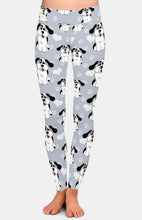 Load image into Gallery viewer, Ladies 3D Cartoon Dogs, Paw Prints &amp; Hearts Leggings