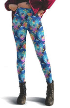 Cargar imagen en el visor de la galería, Ladies Beautiful Fireflies &amp; Jars Printed Leggings