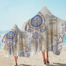 Load image into Gallery viewer, Adults &amp; Kids Dreamcatcher Hooded Microfiber Towels