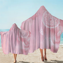 Carica l&#39;immagine nel visualizzatore di Gallery, Adults &amp; Kids Dreamcatcher Hooded Microfiber Towels